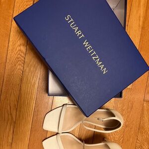 Stuart Weitzman Amelina 95 White Heels (Stiletto, size 11)